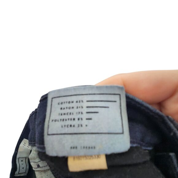 AYR Jeans Womens 27 Blue Skinny Mid Rise Stretch Denim Distressed‎ USA Made - Picture 12 of 14